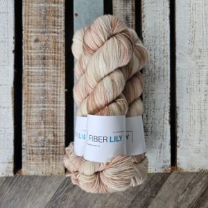 Three skeins of gentle neutral coloured hand dyed wool